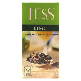 Чай зеленый Тесс Лайм со вкусом цитруса и фруктов 25пак